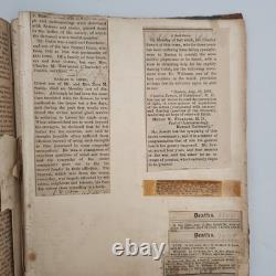 Antique Diary Scrapbook Peterborough NH Monadnock Region Obituaries Civil War