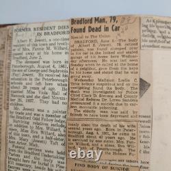Antique Diary Scrapbook Peterborough NH Monadnock Region Obituaries Civil War