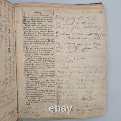 Antique Diary Scrapbook Peterborough NH Monadnock Region Obituaries Civil War