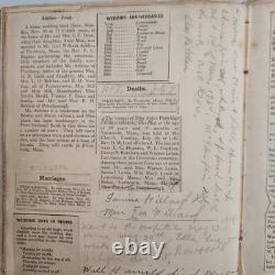 Antique Diary Scrapbook Peterborough NH Monadnock Region Obituaries Civil War