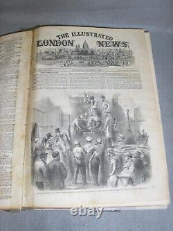 Antique Illustrated Book London News Jan June US Civil War Taiping China 1863