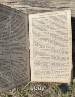 Antique Pre Civil War German-English New Testament Bible