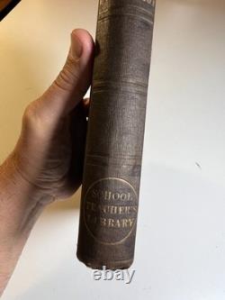 Antique Pre-Civil War Victorian Book 1857 Theory & Practice of Teaching D Page