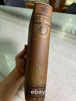 Antique Victorian Ornate Embossed Gilded Gilt Book Civil War THE BOYS of'61