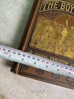 Antique Victorian Ornate Embossed Gilded Gilt Book Civil War THE BOYS of'61