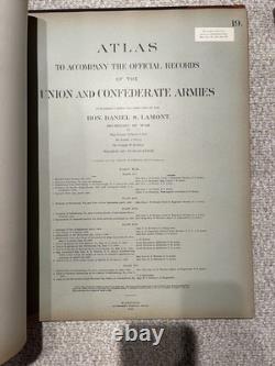 Atlas to Accompany the Official Records of Union & Confederate Armies, 1898