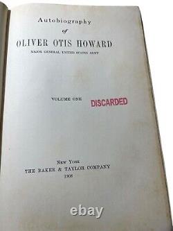 Autobiography Of Oliver Otis Howard 2 Volume Set 1908 Major General U. S. Army