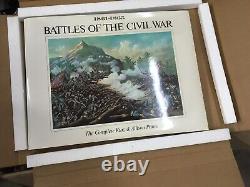 BATTLES of the CIVIL WAR Kurz & Allison Prints LTD Ed Huge 24x18 Book NEW VTG