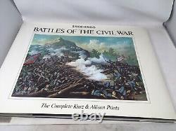 BATTLES of the CIVIL WAR Kurz & Allison Prints LTD Ed Huge 24x18 Book NEW VTG