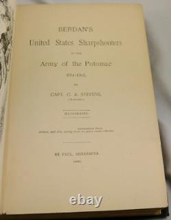 BERDAN'S U. S. Sharpshooters 1892 1st Edition Military Civil War Army of Potomac