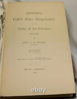 BERDAN'S U. S. Sharpshooters 1892 1st Edition Military Civil War Army of Potomac