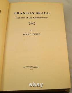 BRAXTON BRAGG General of the Confederacy 1924 1st Edition Civil War Rebels