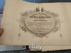 Bible Family Huge 1864 Antique Harding's Civil War with Brass Clasp Needs TLC