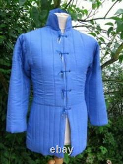 Blue Best Color Medieval Tunic Reenactment Amazing English Civil War Jacket I14