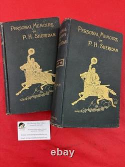 Books 1st ED HC Personal Memoirs Of P. H. Sheridan 2 Volume Set 1888 Civil War