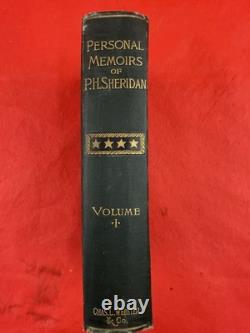 Books 1st ED HC Personal Memoirs Of P. H. Sheridan 2 Volume Set 1888 Civil War