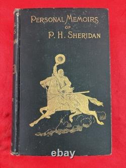 Books 1st ED HC Personal Memoirs Of P. H. Sheridan 2 Volume Set 1888 Civil War