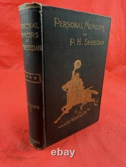 Books 1st ED HC Personal Memoirs Of P. H. Sheridan 2 Volume Set 1888 Civil War