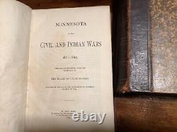 Both volumes MINNESOTA IN THE CIVIL WAR AND INDIAN WAR 1861-1865
