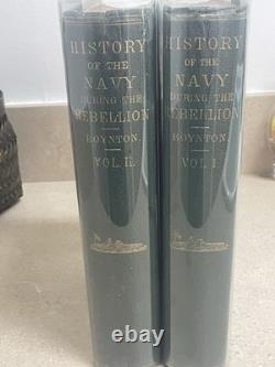 Boynton History of Navy Civil War Vol. I & II Illustrated Hardcover 1883