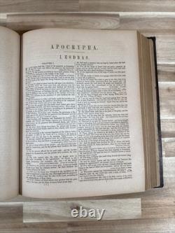 C1860 HOLY BIBLE antique CIVIL WAR ERA leather CARLTON AND PORTER old