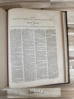 C1860 HOLY BIBLE antique CIVIL WAR ERA leather CARLTON AND PORTER old