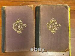 CHARITY Vintage 1894 Harpers Pictorial History of the Civil War Both Volumes