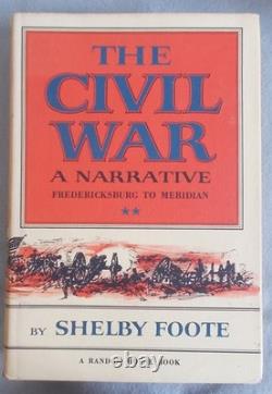 CIVIL WAR A NARRATIVE by Shelby Foote 3 VOL SET Hardcover DJ Sumter Appomattox