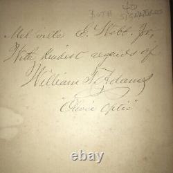 CIVIL WAR Blue Gray TAKEN Enemy SIGNED Oliver Optic to Boston Globe Sport report