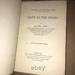 CIVIL WAR Blue Gray TAKEN Enemy SIGNED Oliver Optic to Boston Globe Sport report