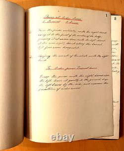 CIVIL WAR ERA MANUAL OF ARMS FOR PETER PETERSON SEA USA Handwritten Manual