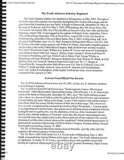 CIVIL WAR THE 10th ALABAMA REGIMENTTHE LETTERS OF TWO INFANTRY RECRUITS! BOOK