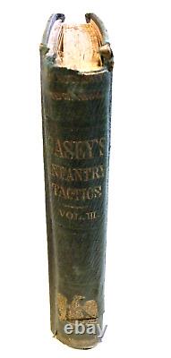 CIVIL WAR used 1862 Casey's INFANTRY TACTICS Volume 3, 1st Edition Military G
