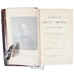 CIVIL War General Sherman Memoirs 1891 Folding Maps Atlanta Campaign War Is Hell