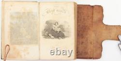 C. 1851 HOLY BIBLE Pre Civil War Psalms David Leather Philadelphia Antique Small