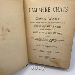 Camp-Fire Chats of the Civil War Washington Davis 1884 First Edition ANTIQUE