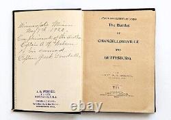 Capt. A. H. Nelson CIVIL War Signed & Inscribed Chancellorsville & Gettysburg
