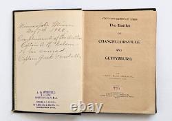 Capt. A. H. Nelson CIVIL War Signed & Inscribed Chancellorsville & Gettysburg