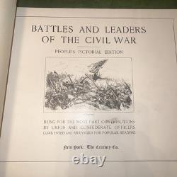 Century War Book Battles & Leaders of the Civil War, Pictorial Edition, 1894