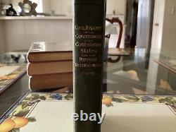 Civil History Of The Confederate States By J L M Curry. 1st Ed. 1901, Signed