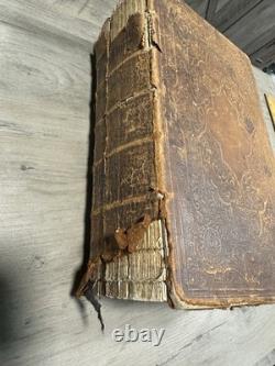 Civil War 1861 BIBLE in ENGLISH ANTIQUE OLD & NEW TESTAMENTS Americana