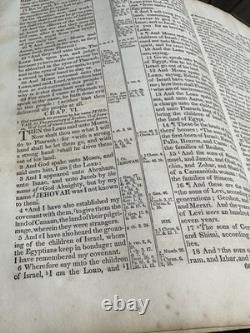 Civil War 1861 BIBLE in ENGLISH ANTIQUE OLD & NEW TESTAMENTS Americana