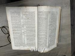 Civil War 1861 BIBLE in ENGLISH ANTIQUE OLD & NEW TESTAMENTS Americana