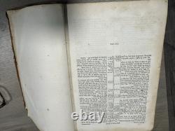 Civil War 1861 BIBLE in ENGLISH ANTIQUE OLD & NEW TESTAMENTS Americana