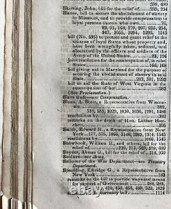 Civil War 1863 Congressional Globe Abe Lincoln 3rd Ses 37th Congress New Mexico