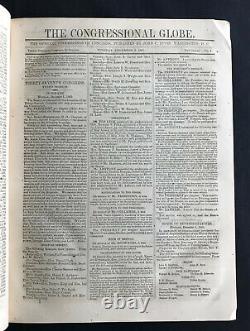 Civil War 1863 Congressional Globe Abe Lincoln 3rd Ses 37th Congress New Mexico