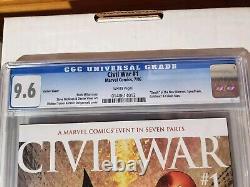 Civil War #1 Variant (Marvel Comics July 2006) CGC 9.6