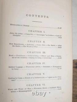 Civil War 1st Ed. 1866 DUNN BROWNE'S EXPERIENCES IN THE ARMY 14th Conn Infantry