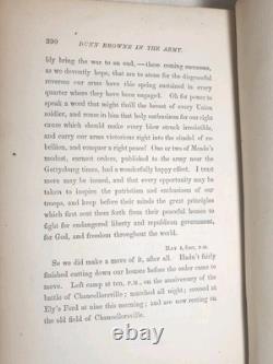 Civil War 1st Ed. 1866 DUNN BROWNE'S EXPERIENCES IN THE ARMY 14th Conn Infantry