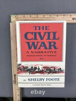 Civil War A Narrative Shelby Foote 3 Volume Masterpiece Book Box Set Slipcover